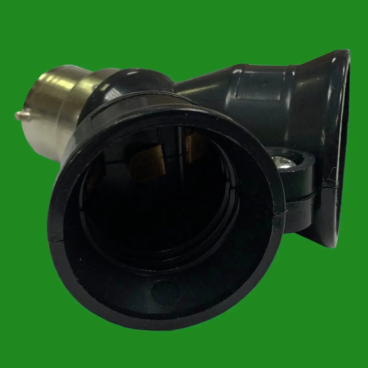 6x B22 to 2xE27 Black 2 Into 1 Light Bulb Lamp Socket Fitting Adaptor Splitter - image 2 | Free standard UK delivery included | Discount Quality Products