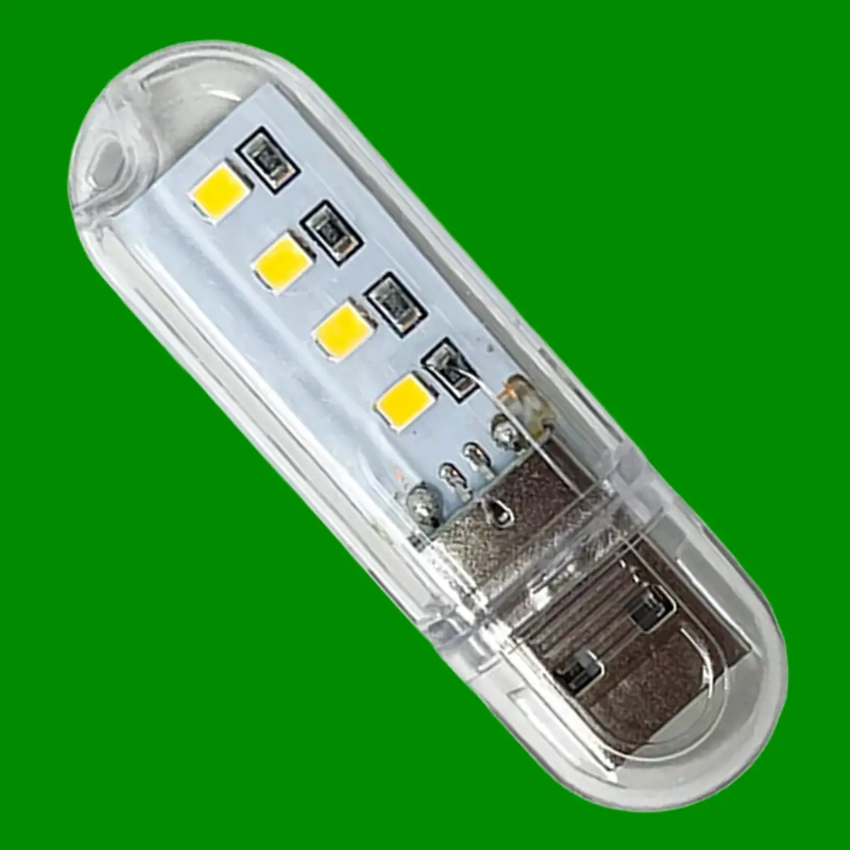 1x 0.8W Portable Plug-in LED USB Reading Soft Night Light 6500K Daylight White