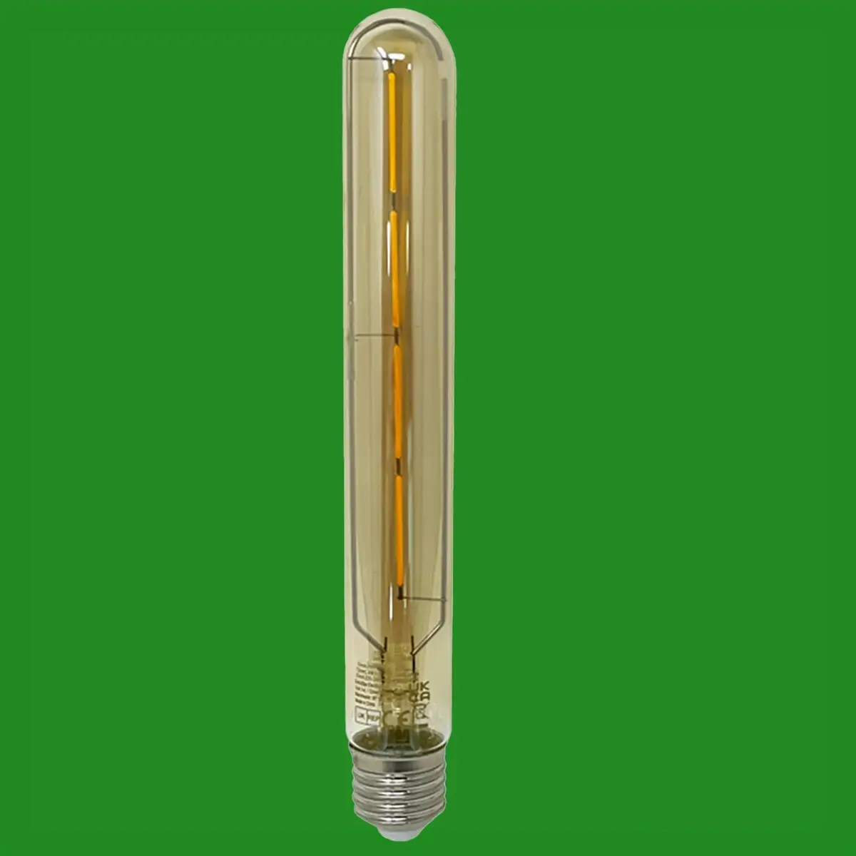 8x 4W (=33W) Vintage T30 Tube Gold LED Filament, ES E27, 2700K, Light Bulbs Lamp - image 2 | Free standard UK delivery included | Discount Quality Products