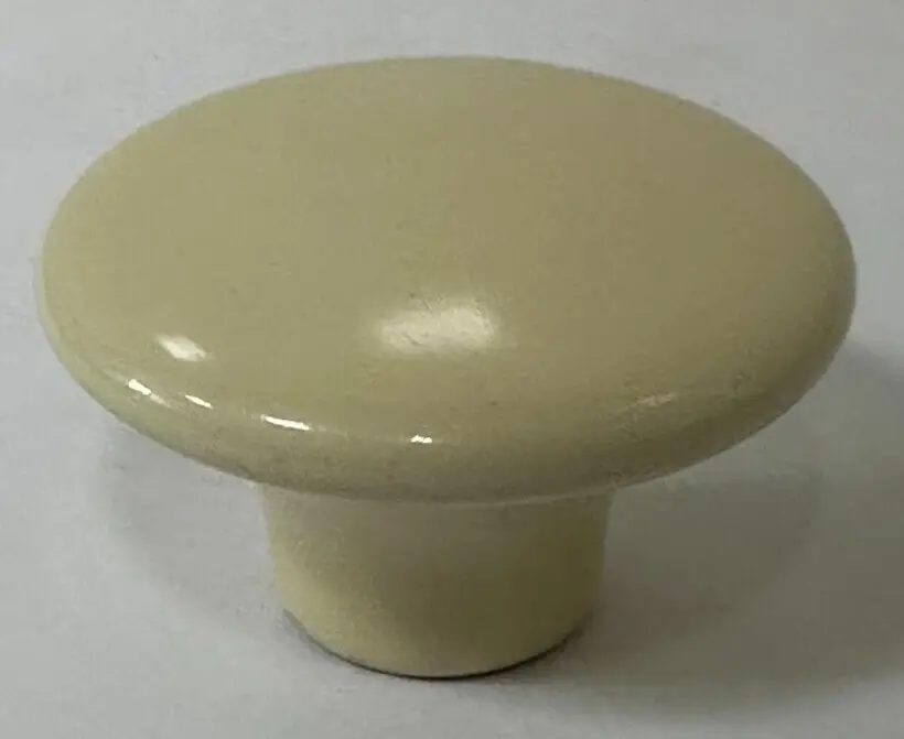 2x 39mm Cream Ceramic Round Kitchen Cabinet Cupboard Door Handles Drawer Knob