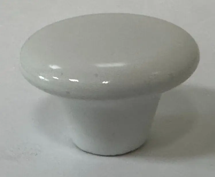 4x 39mm White Ceramic Round Kitchen Cabinet Cupboard Door Handles Drawer Knob