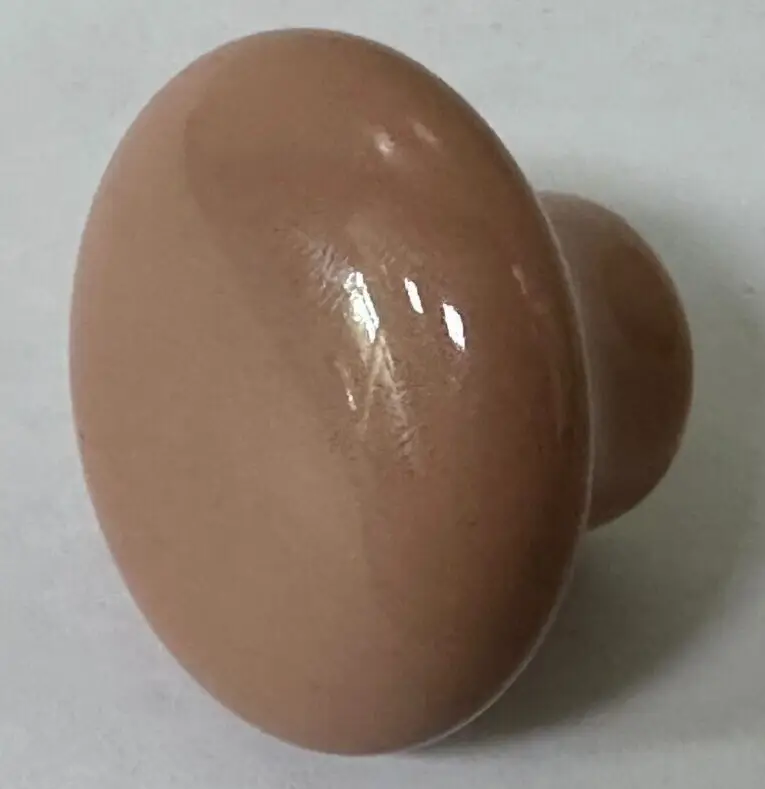 2x 32mm Peach Ceramic Round Kitchen Cabinet Cupboard Door Handles Drawer Knob