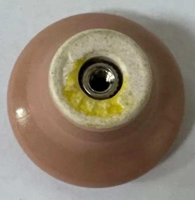 2x 32mm Peach Ceramic Round Kitchen Cabinet Cupboard Door Handles Drawer Knob - image 3 | Free standard UK delivery included | Discount Quality Products
