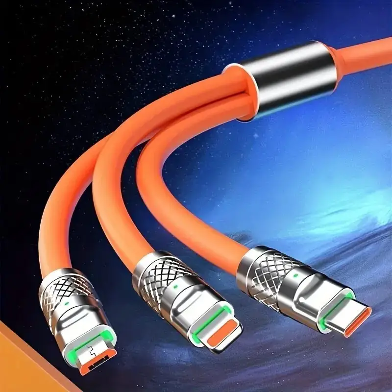 USB Mobile Phone Charging Cable 3-In-1 Type-C, 8 Pin, Micro, Data Fast Charging - image 5 | Free standard UK delivery included | Discount Quality Products