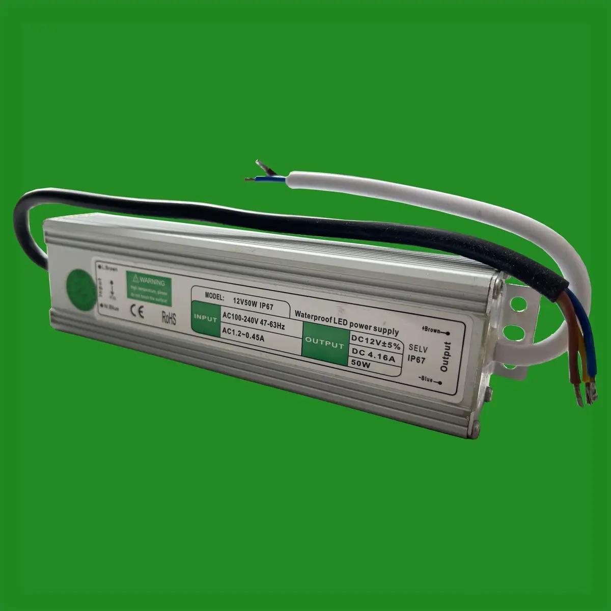 50W 12V IP67 Waterproof Outdoor Transformer LED Driver Power Supply MR16 CCTV - image 2 | Free standard UK delivery included | Discount Quality Products