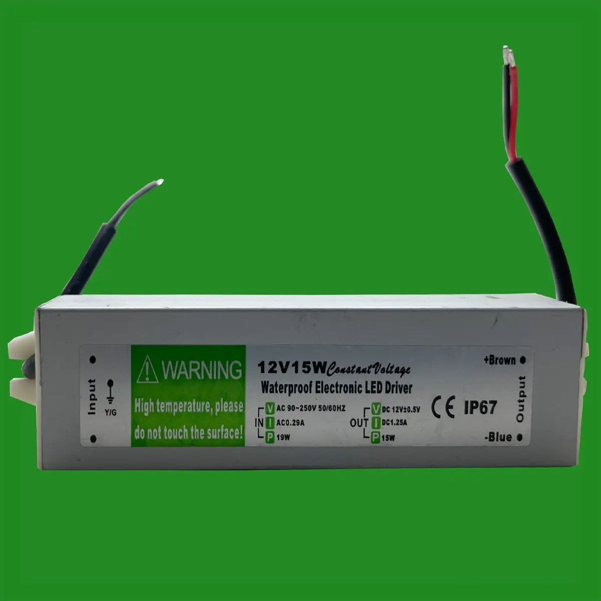 15W 12V IP67 Waterproof Outdoor Transformer LED Driver Power Supply MR16 CCTV - image 3 | Free standard UK delivery included | Discount Quality Products