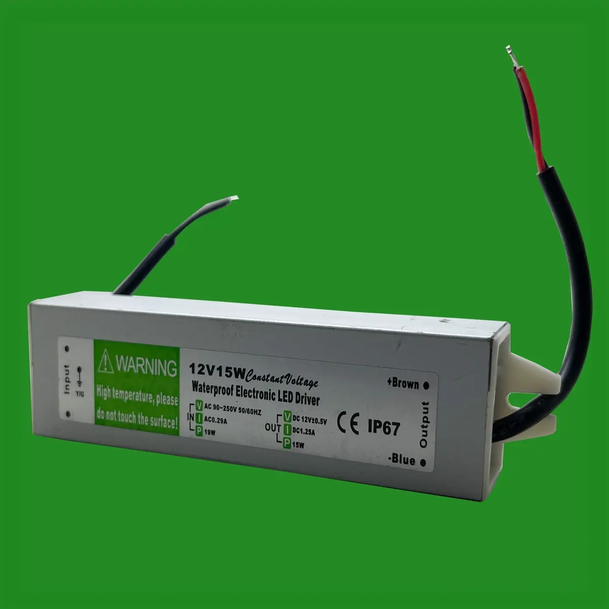 15W 12V IP67 Waterproof Outdoor Transformer LED Driver Power Supply MR16 CCTV - image 4 | Free standard UK delivery included | Discount Quality Products