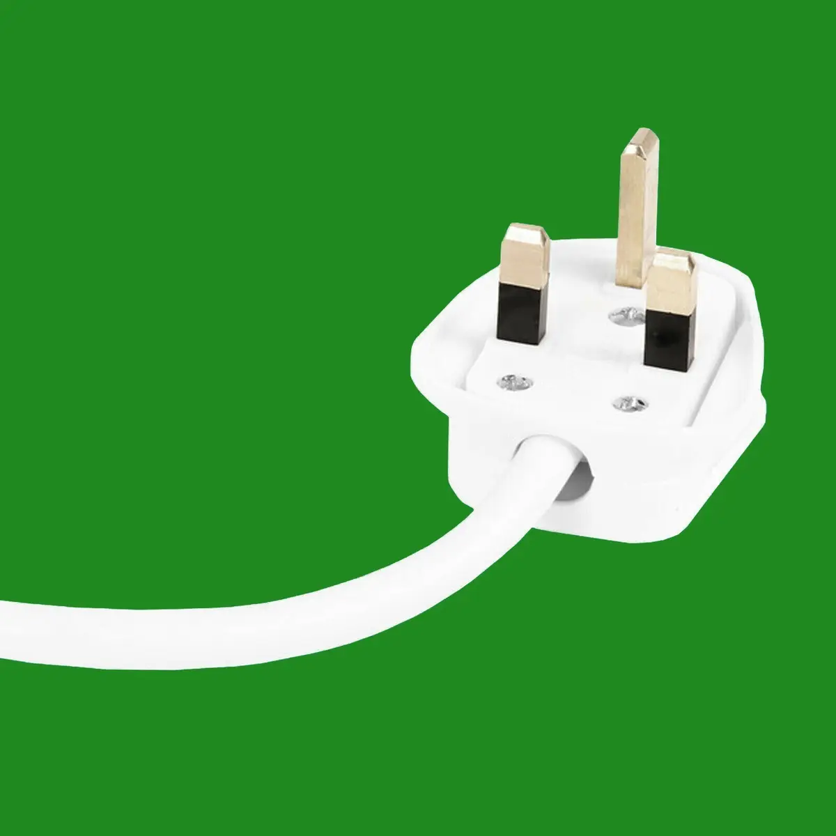 5m White 2 Way Extension Lead Wire 13A 3 Pin UK Socket With Neon Light - image 4 | Free standard UK delivery included | Discount Quality Products