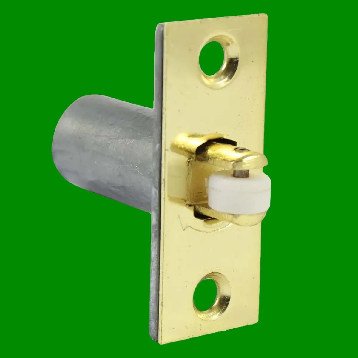 1x Brass Adjustable Door Ball Roller Catch & Strike Plate, Wardrobe, Cupboard - image 3 | Free standard UK delivery included | Discount Quality Products