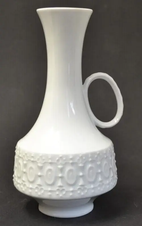 White Glossy Porcelain China Vase 579/1, Home Deco Interior Design Vintage Retro - image 6 | Free standard UK delivery included | Discount Quality Products