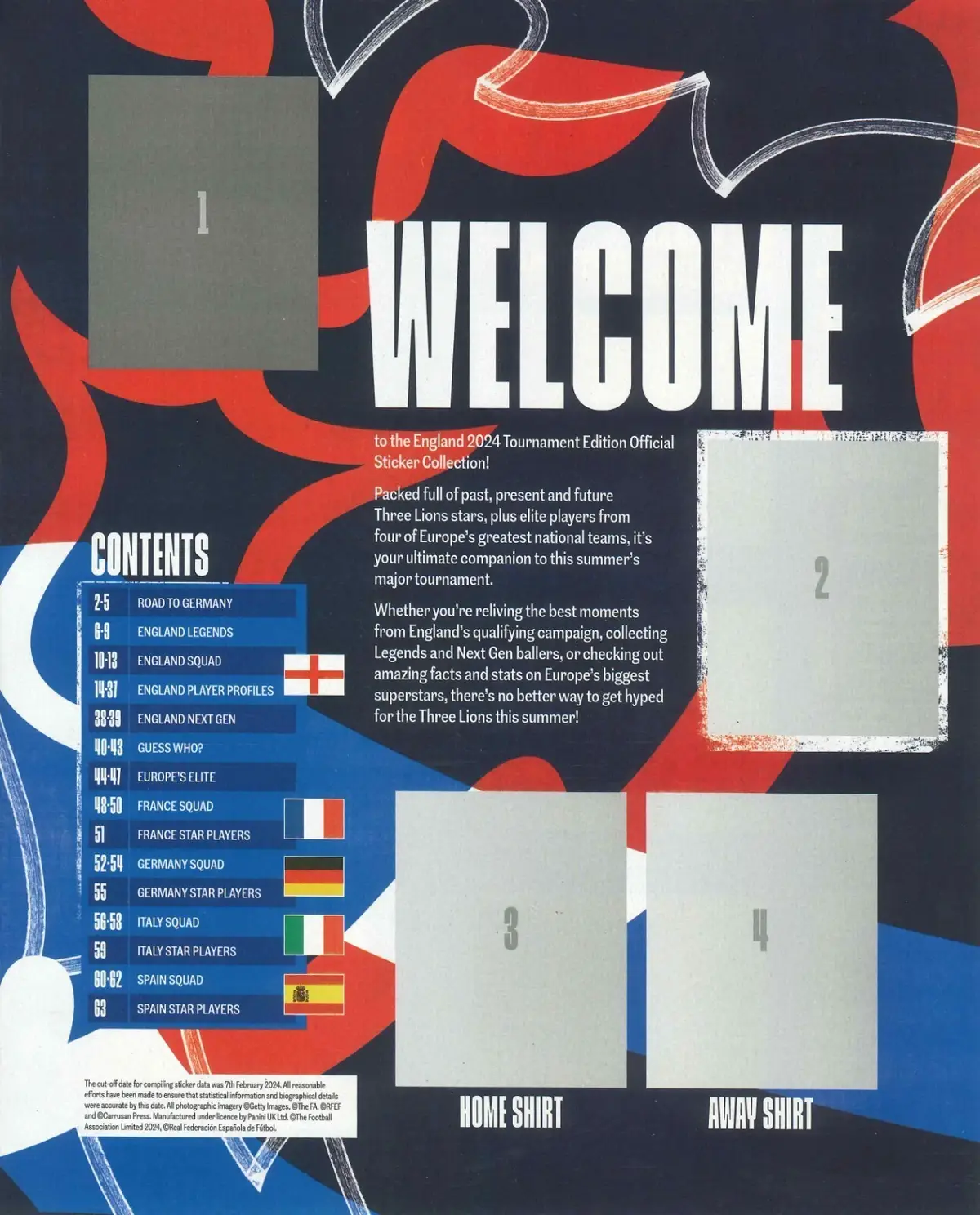 Panini Official Sticker Album, Football, Soccer, England 2024 Tournament Edition - image 2 | Free standard UK delivery included | Discount Quality Products