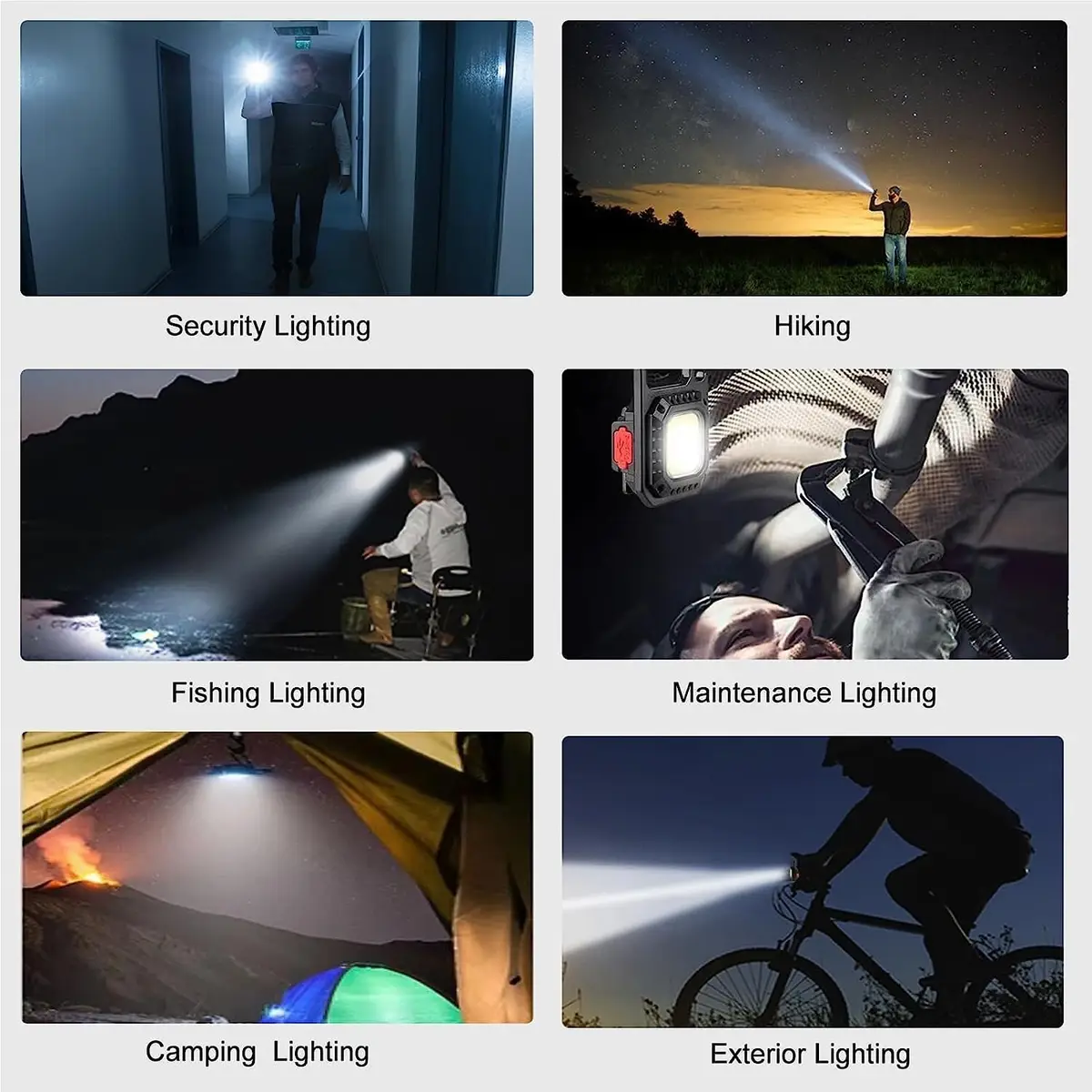 Mini Led Flashlight Portable Keychain Light Bright 7 Modes Camping Walking Torch - image 2 | Free standard UK delivery included | Discount Quality Products