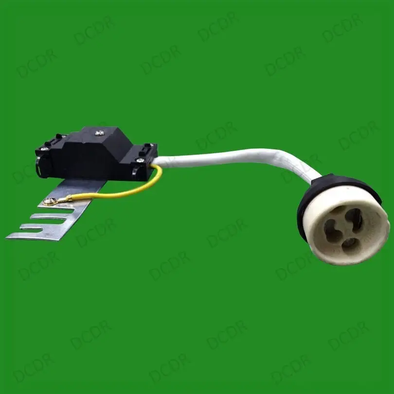 4x GU10 Ceramic Socket Lamp Holder Downlight Fitting With Bridge & 200mm Cable - image 2 | Free standard UK delivery included | Discount Quality Products