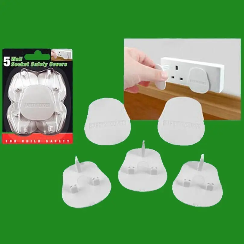 20x UK Mains Wall Socket Safety Protection Cover Baby Infant Toddler Child Proof