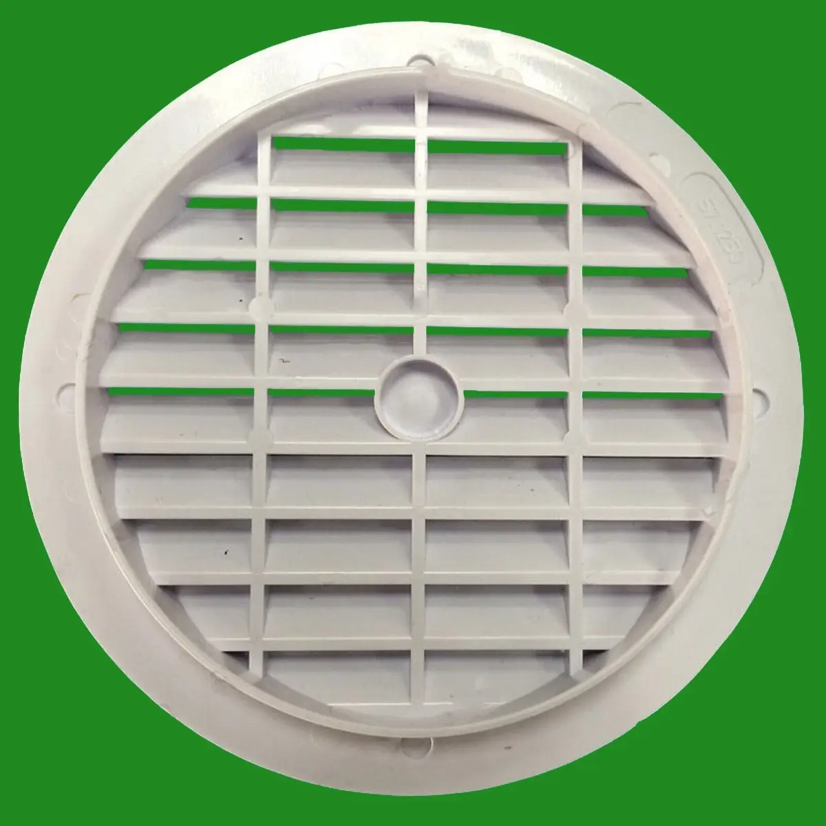 White Round Air Vent Grill Cover, 123mm, 100mm Hole Ventilation, 4" Ducting - image 2 | Free standard UK delivery included | Discount Quality Products