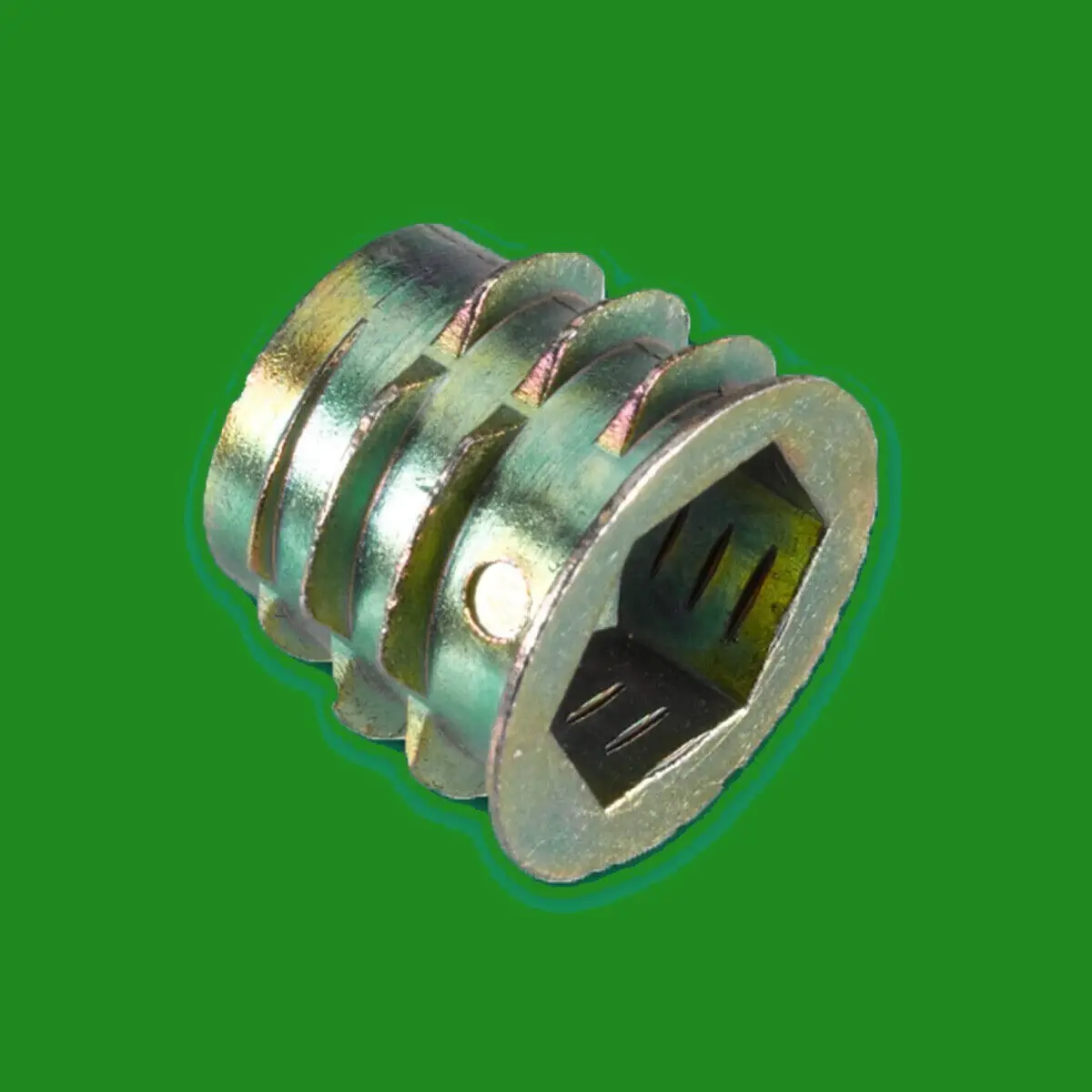2x M10x13mm Metal Type D Nuts, Zinc