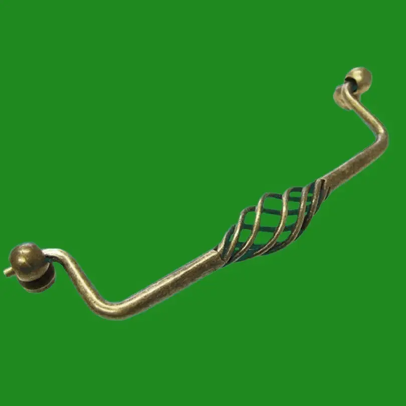 6x Seville Bronze Effect Drop Handle 160mm, Cabinet Wardrobe Door Knobs, Kitchen