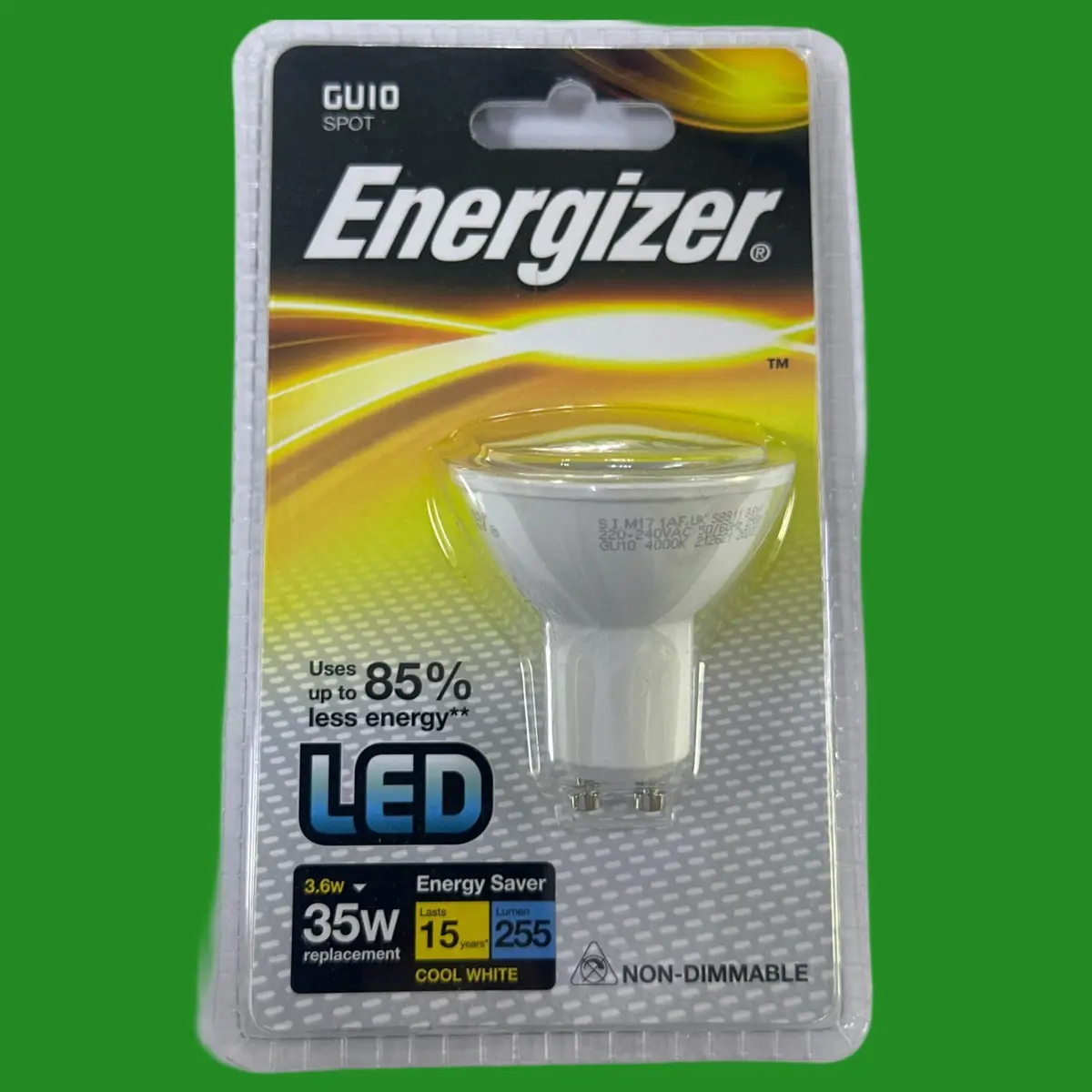 10x 3.6W (=35W) GU10 LED Light Bulbs Reflector Spotlight 4000K Cool White Lamp