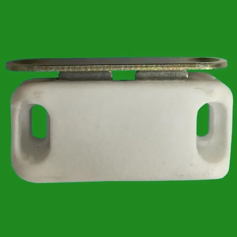 2x White Magnetic Heavy Duty Latches, Cupboard Door Wardrobe, 6kg Pull