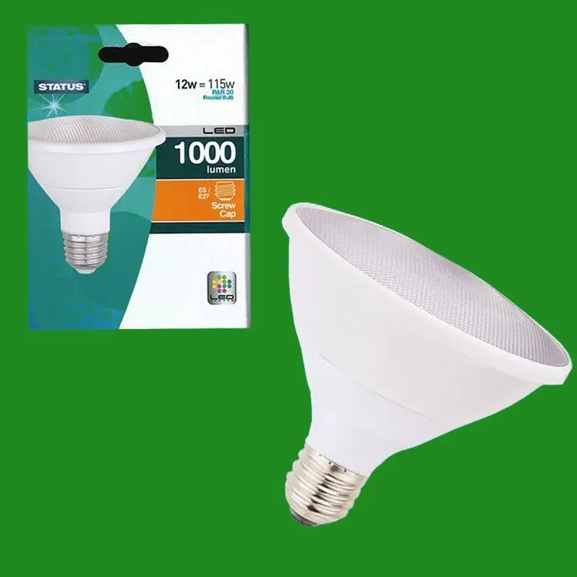 2x 12W PAR30 LED Ultra Low Energy Spot Light Bulb ES E27 Security Lamp