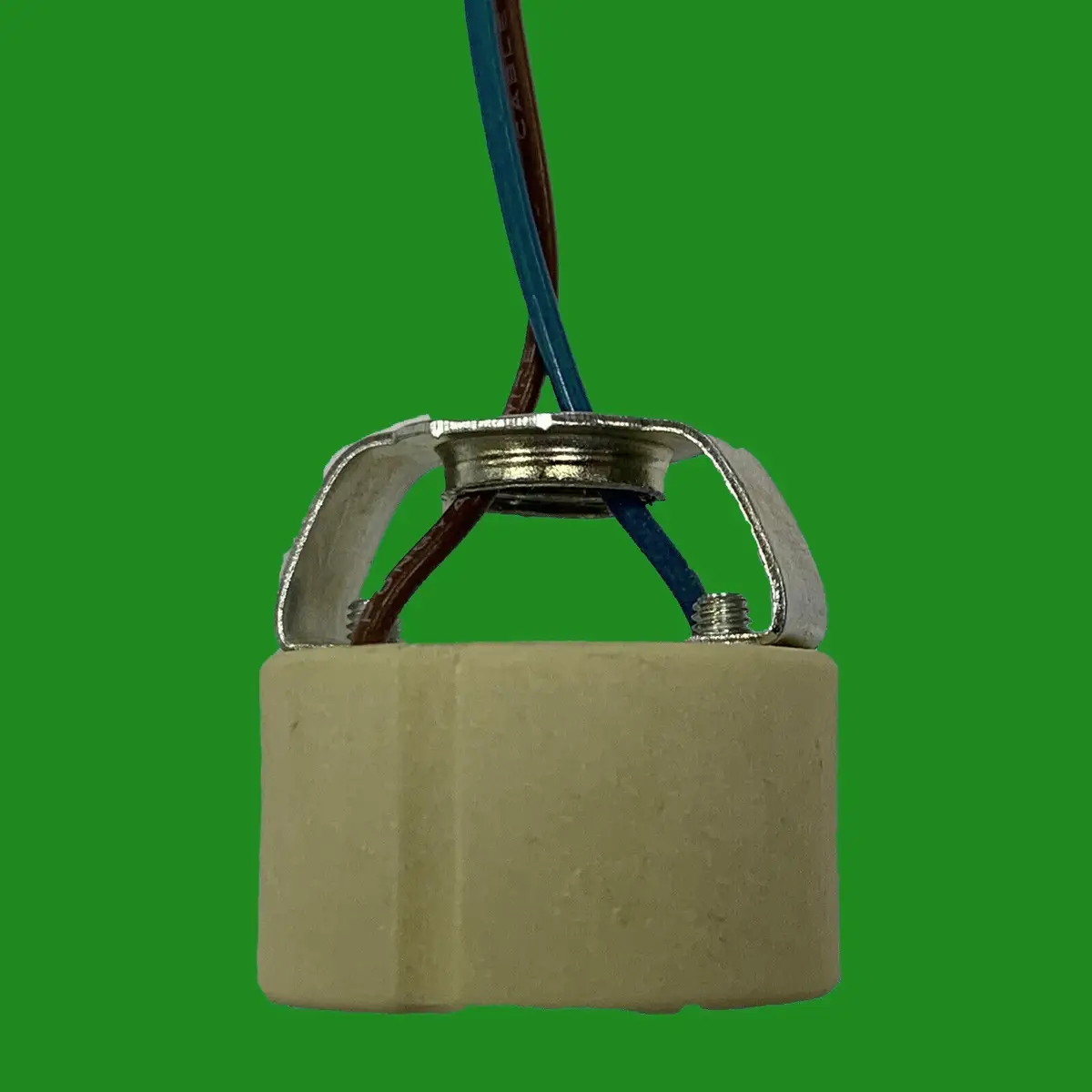 4x GU10 Ceramic Halogen Lamp Holder Socket, M10 Bracket & 490mm Attached Cables - image 2 | Free standard UK delivery included | Discount Quality Products