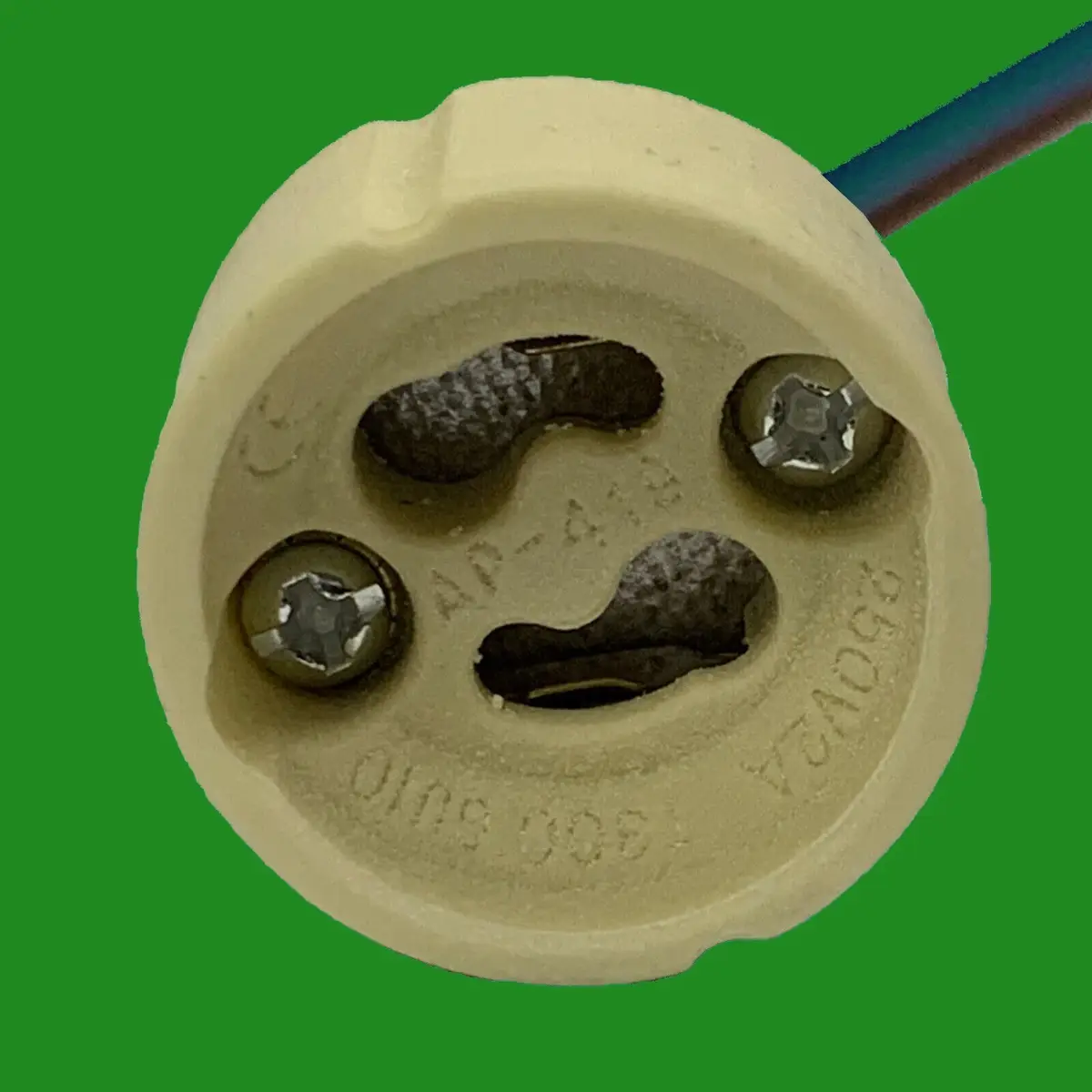 4x GU10 Ceramic Halogen Lamp Holder Socket, M10 Bracket & 490mm Attached Cables - image 4 | Free standard UK delivery included | Discount Quality Products