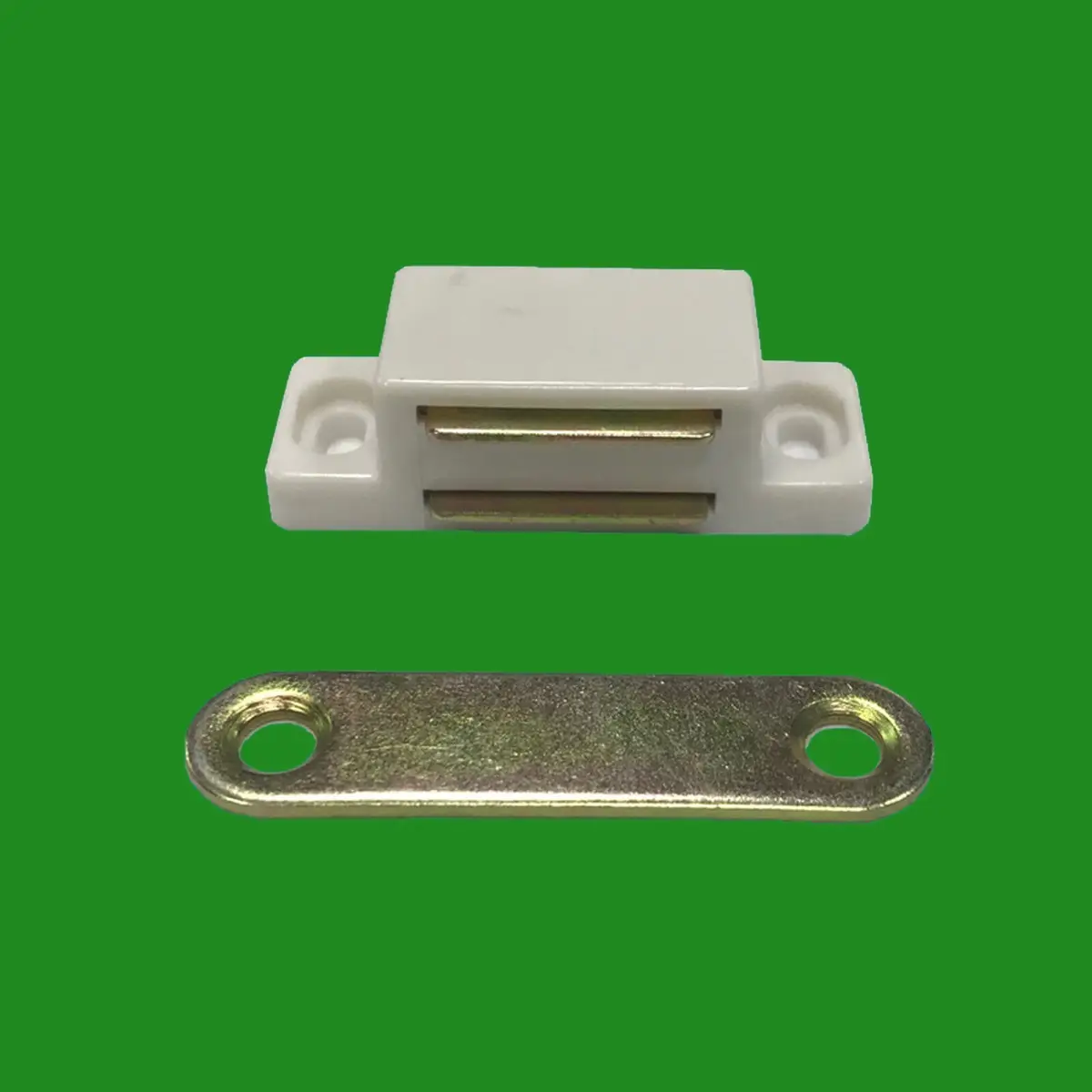 20x White Magnetic Heavy Duty Catches, Cupboard Cabinet Door Wardrobe, 6kg Pull