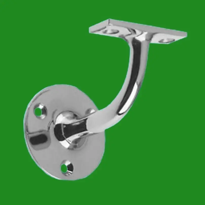 2x Chrome Stairs Handrail Bracket, Railing Holder, Bannister, Balcony, Guardrail - image 2 | Free standard UK delivery included | Discount Quality Products
