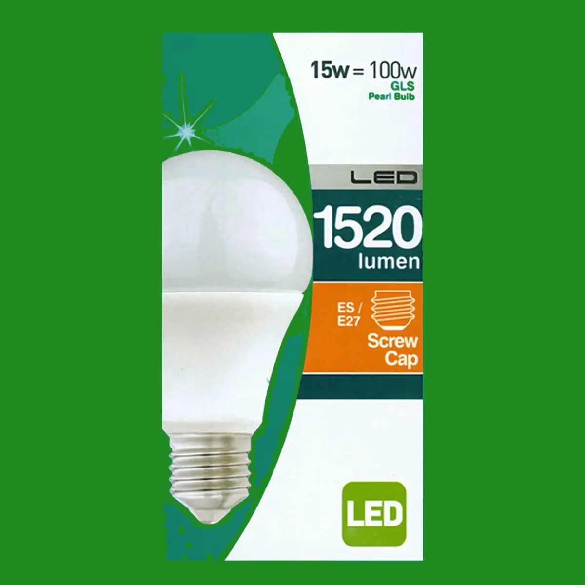 6x 15W (=100W) LED Pearl GLS Light Bulb Standard Shape ES E27 Edison Screw Lamp - image 3 | Free standard UK delivery included | Discount Quality Products