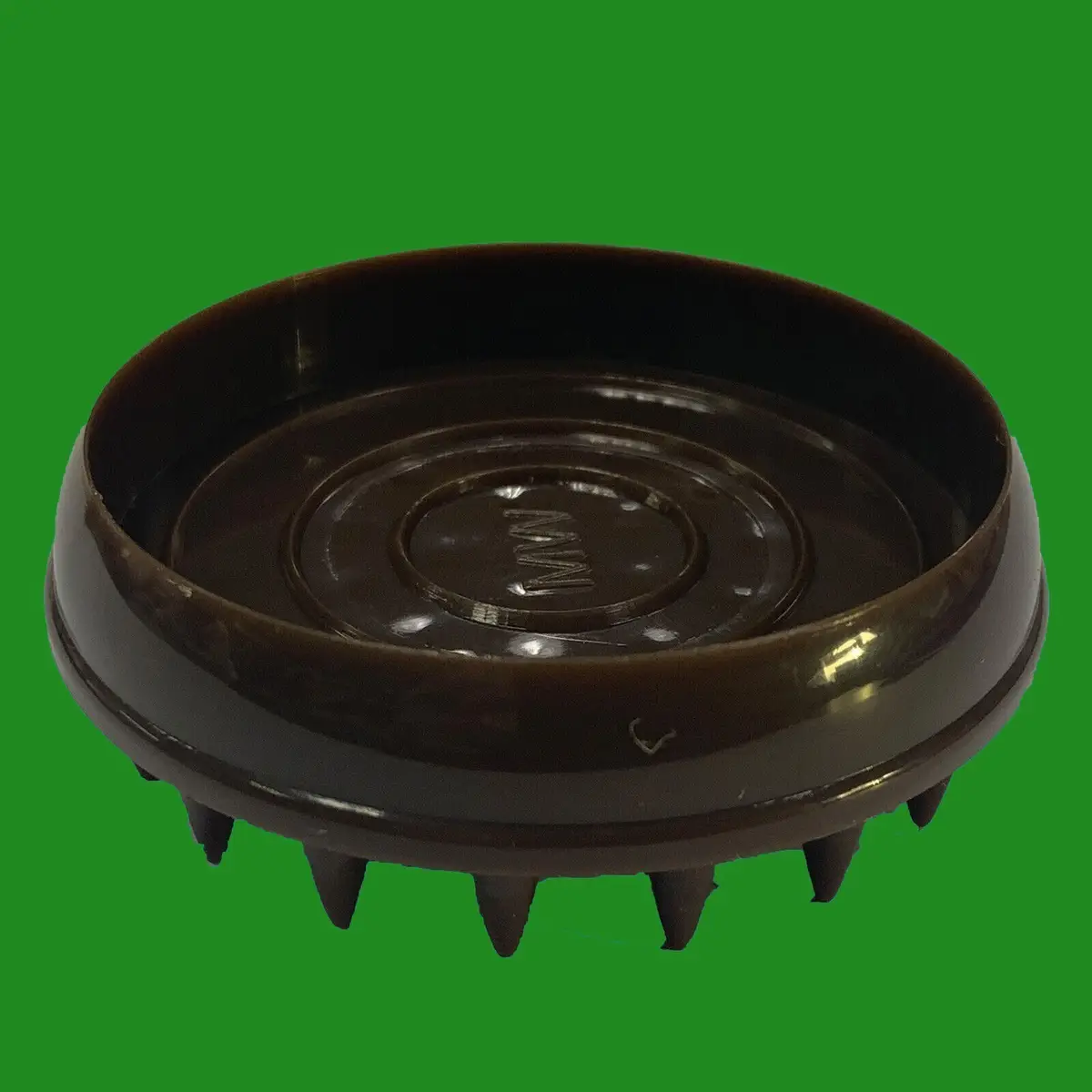 1x 46mm Brown Spiked Castor Cup Anti Slide Floor Carpet Furniture Protector