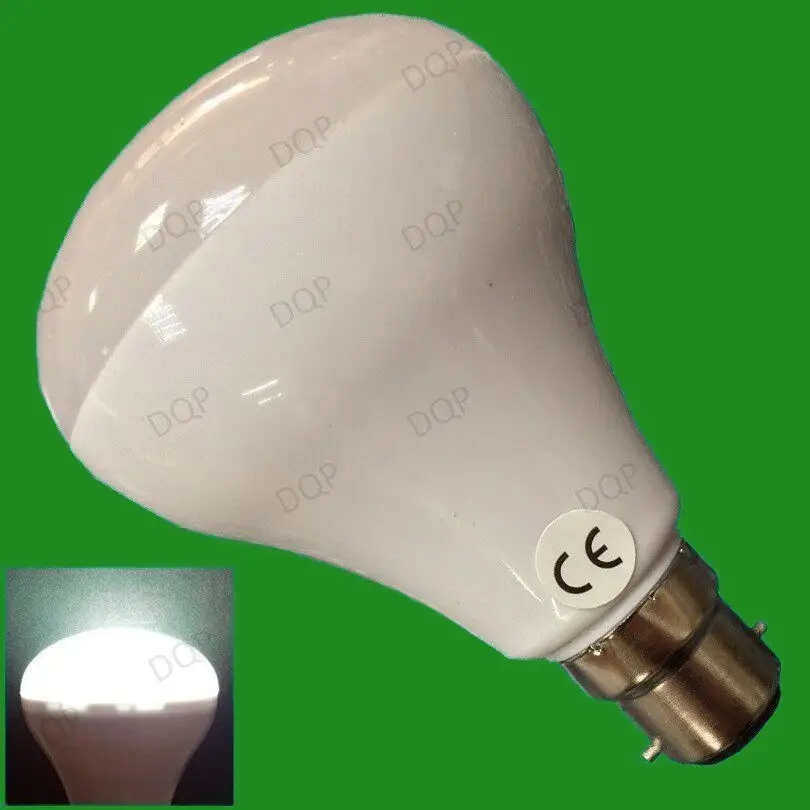 2x 6W LED R80 Reflector 6500K Daylight White Spot Light Bulb, BC B22 Lamp, Globe
