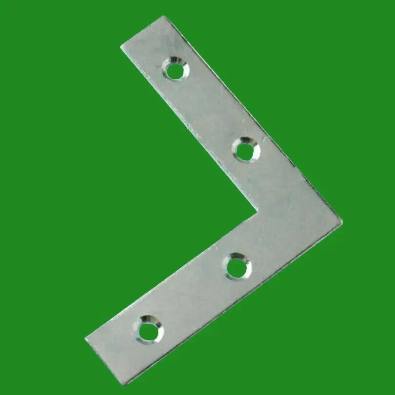 100x 75mm (3") Flat Corner Right Angle Plate Bracket Brace Support Fixing Repair