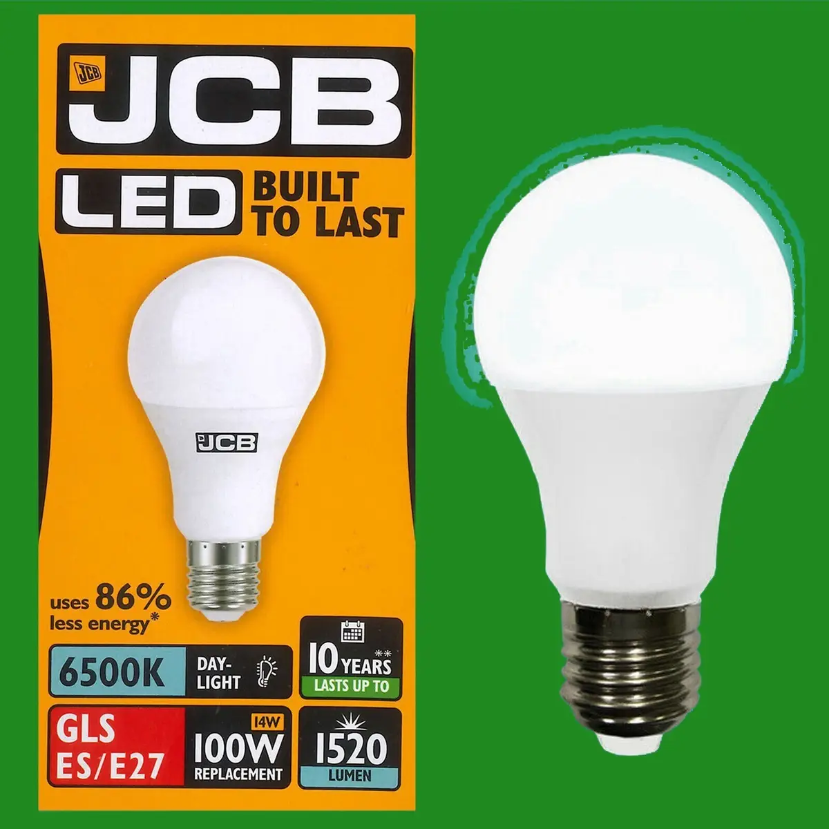 1x 14W (=100W) GLS ES E27 6500K Daylight White A60 LED Ultra Bright 1520Lm