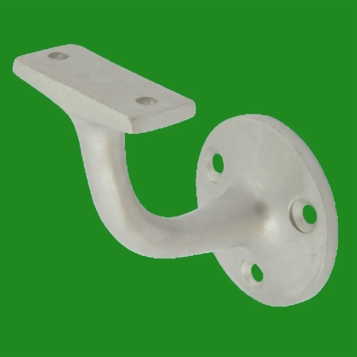 6x FRELAN Satin Aluminium Stair Rail Brackets, Bannister Handrail, Balcony Guard