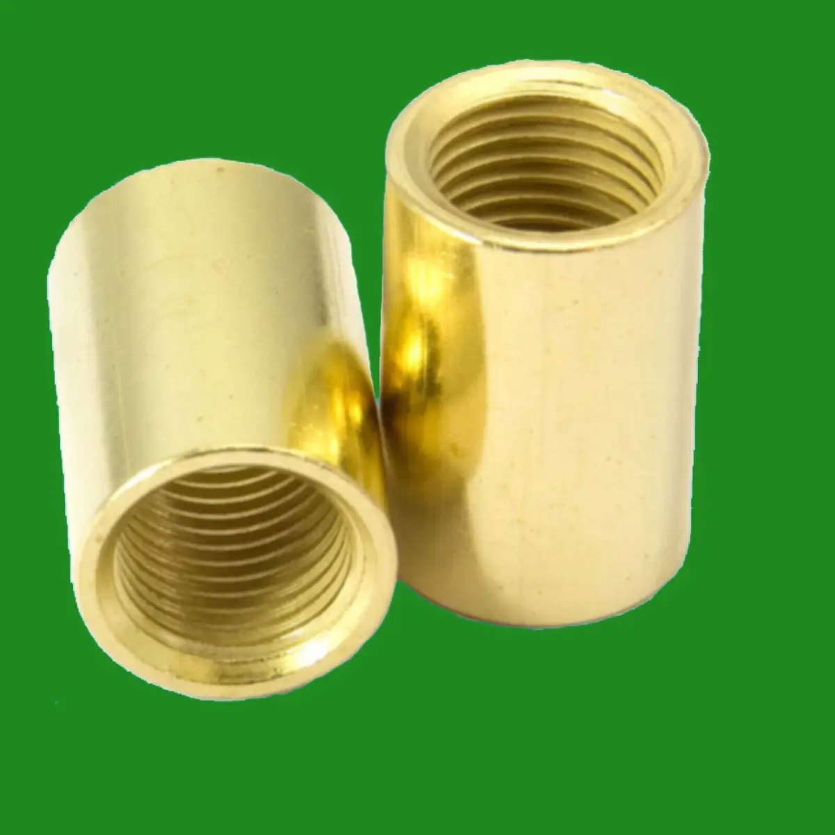 6x Brass Allthread Coupler M10 Thread 20mm x 13mm Joining Connector Round Nut