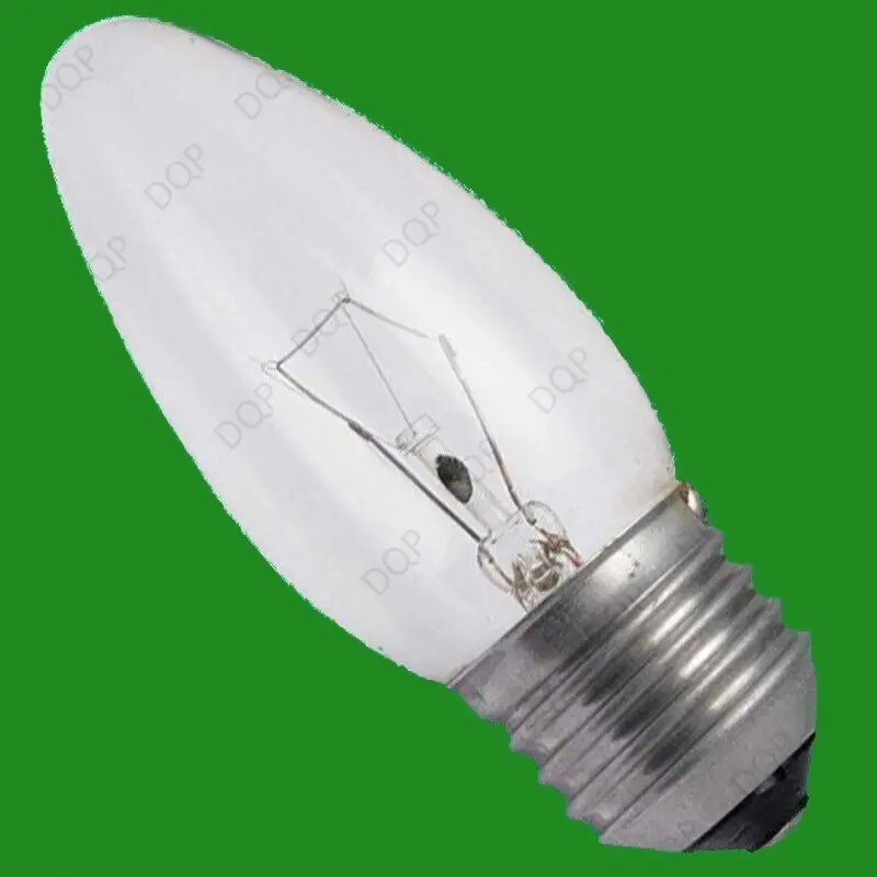 2x 60W Clear Incandescent Filament Candle Light Bulb Lamps ES E27 Fully Dimmable