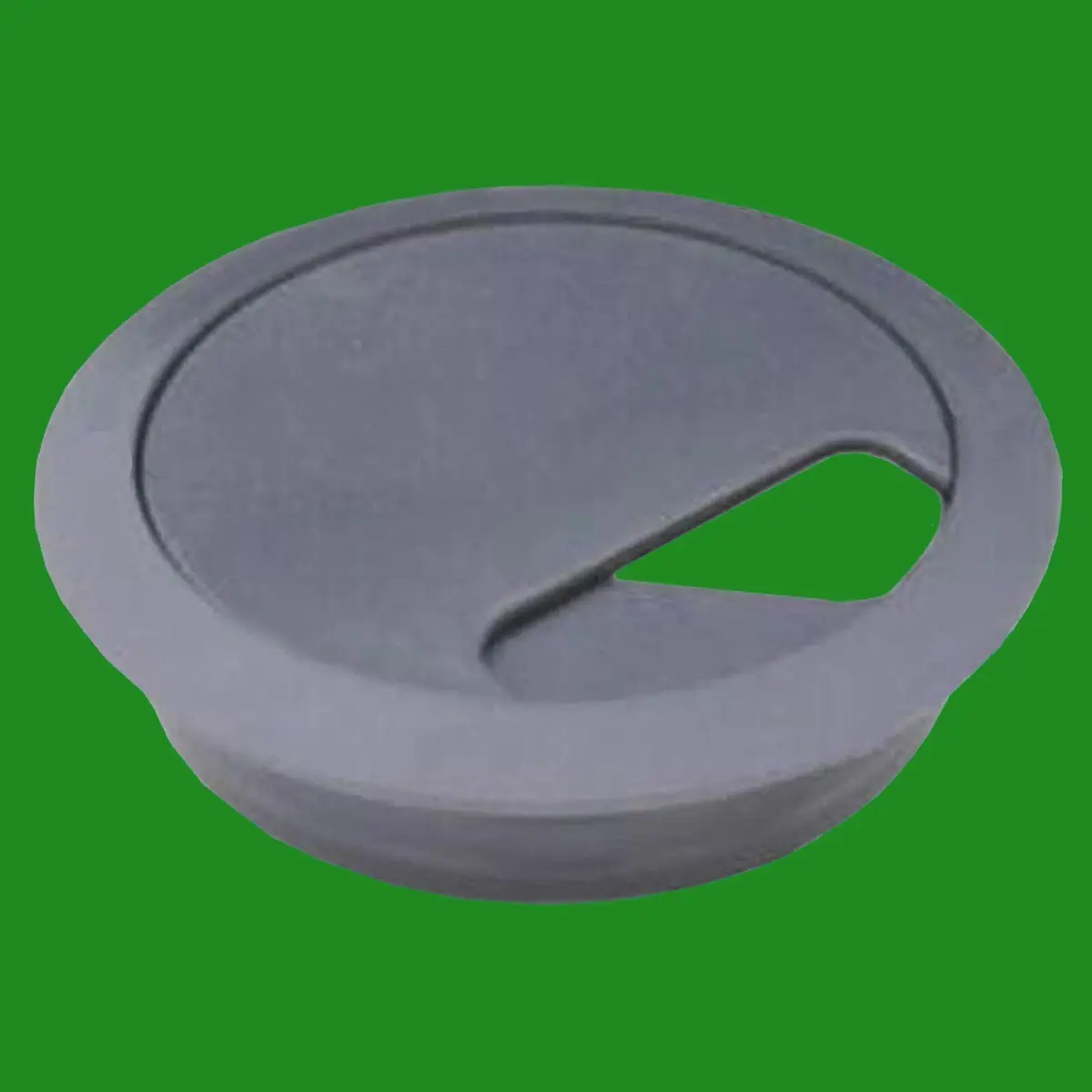 10x 80mm Dark Grey Computer Desk Table Grommet Cable Tidy Port Wire Hole Cover