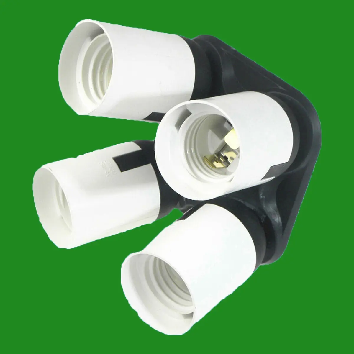 4 in 1 E27 Socket Adaptor, E27 to 4 E27 Convertor Photography Studio Light Lamp - image 2 | Free standard UK delivery included | Discount Quality Products