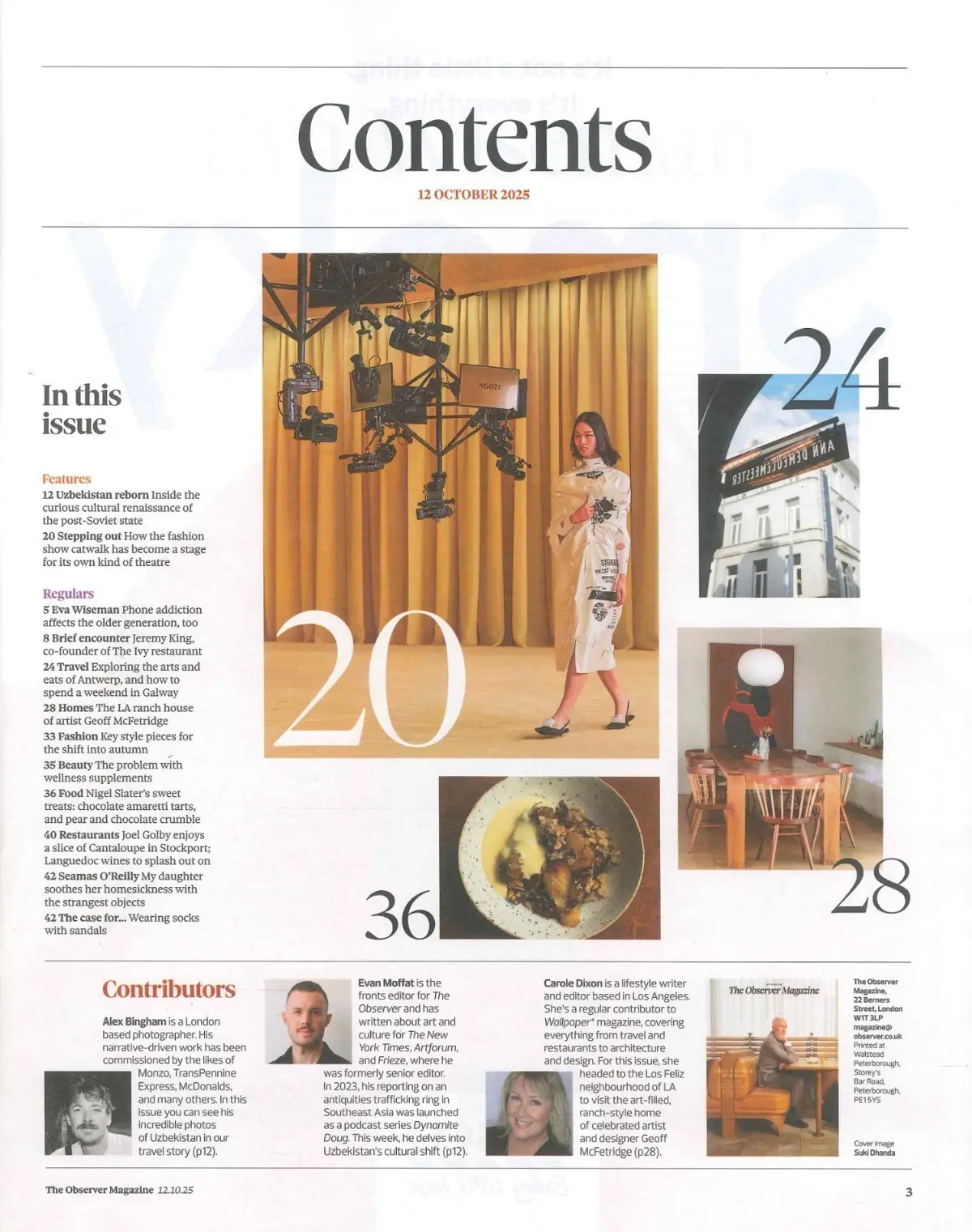 Observer Magazine: Jeremy King, Eva Wiseman, Nigel Slater, Antwerp, 12.10.25 - image 3 | Free standard UK delivery included | Discount Quality Products