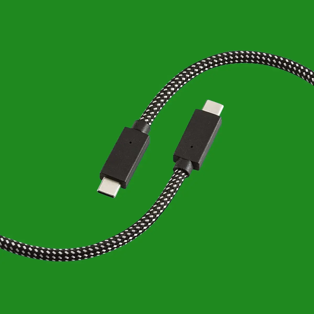 2x 1.5m Braided USB-C 100W 4K 10Gbps Charge Sync Cable Dual Type C Fast Charger