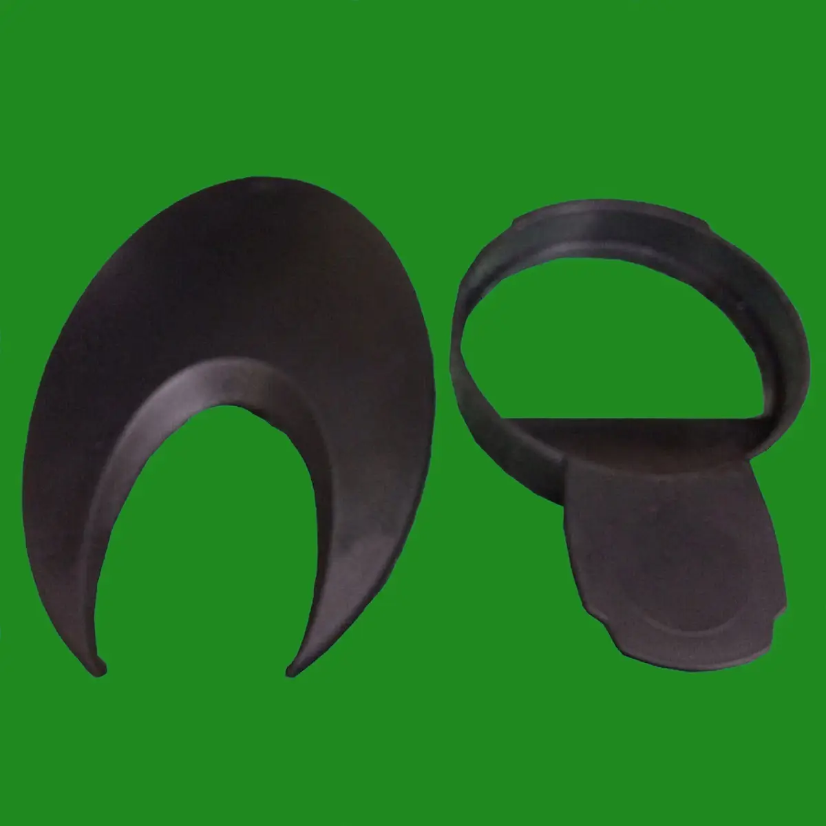 4x 80mm Black Domed Grommet Computer Office Table Oval Cable Tidy Outlet Cover - image 3 | Free standard UK delivery included | Discount Quality Products
