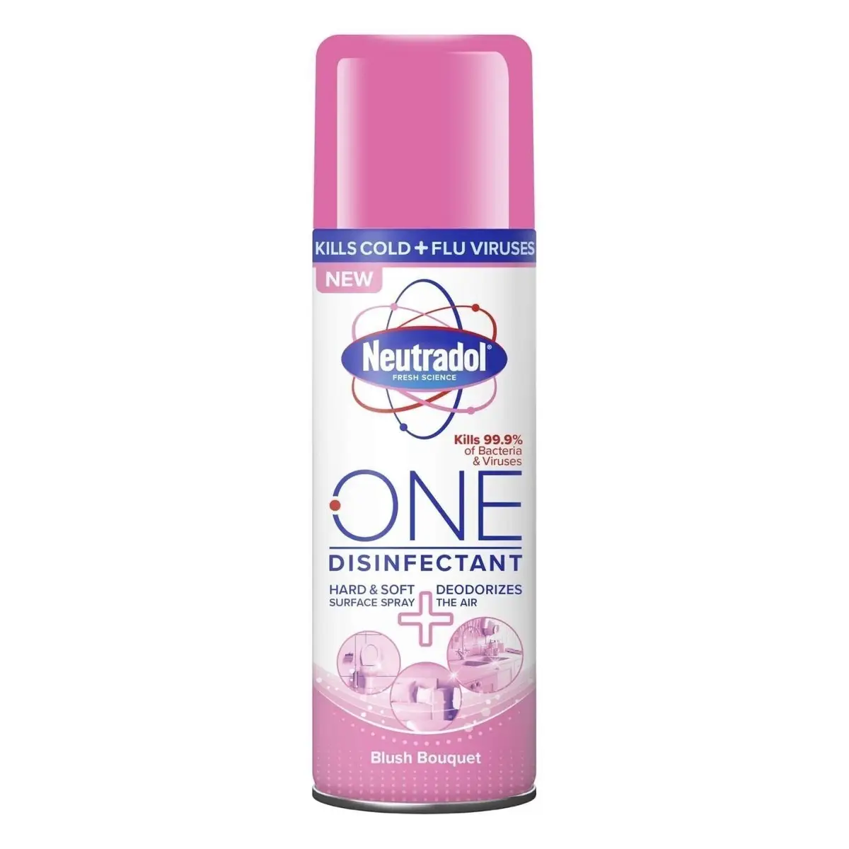 Neutradol 300ml Disinfectant Spray Blush Bouquet Deodorize Air &amp; Surface Cleaner