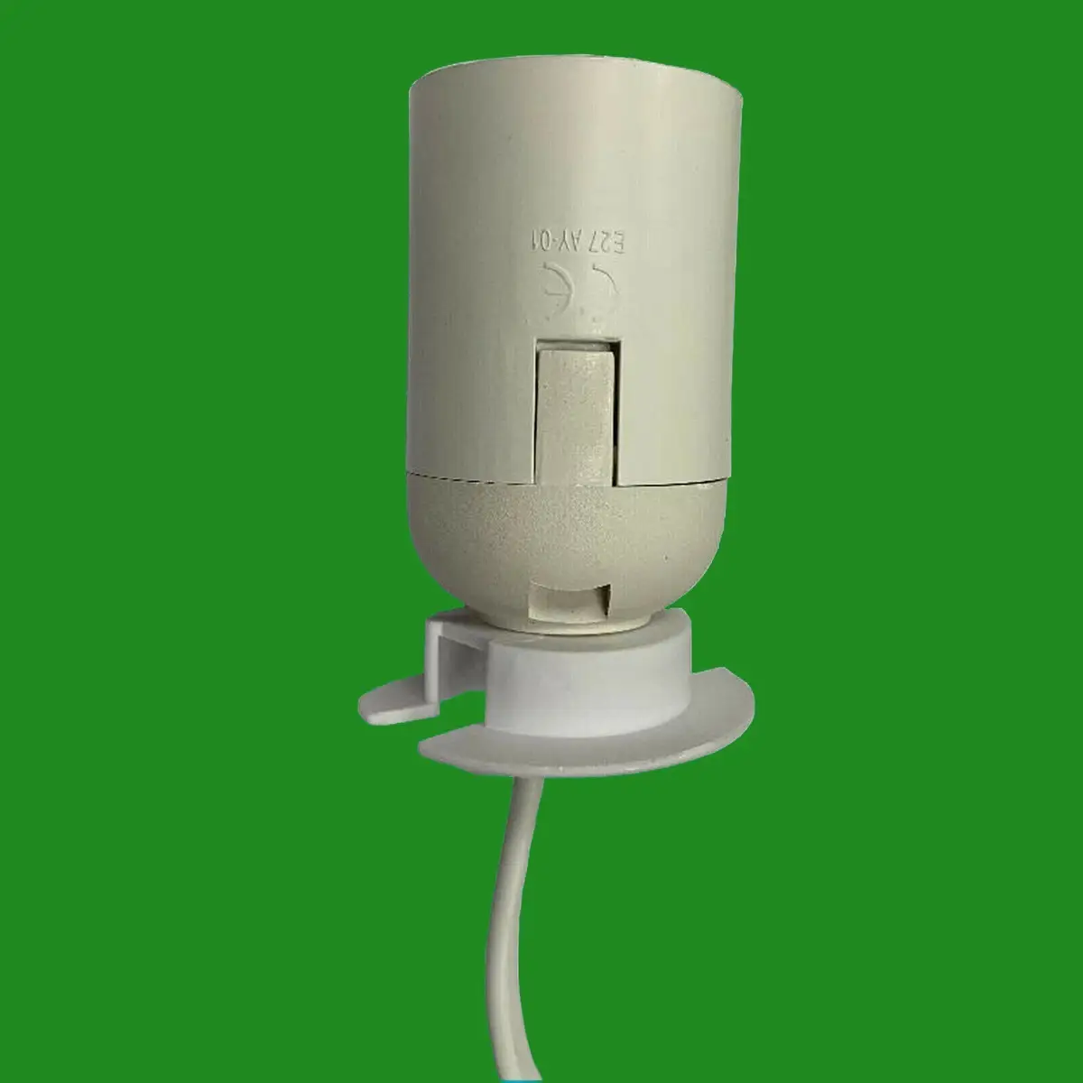 ES E27 White UK Plug Light Bulb Holder Inline Dimmer Switch Desk Table Salt Lamp - image 4 | Free standard UK delivery included | Discount Quality Products