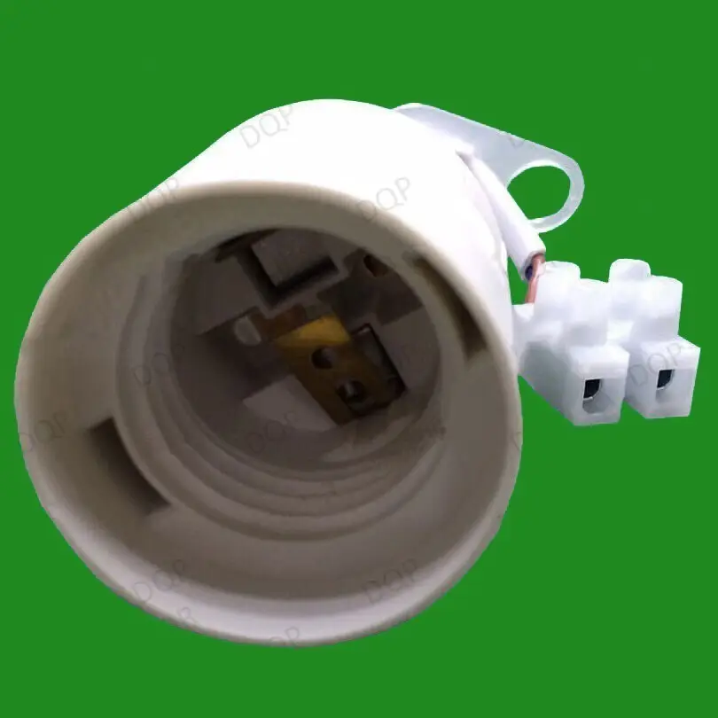 10x White Edison Screw ES E27 Light Bulb Lamp Holder M10 Socket + Terminal Block - image 3 | Free standard UK delivery included | Discount Quality Products