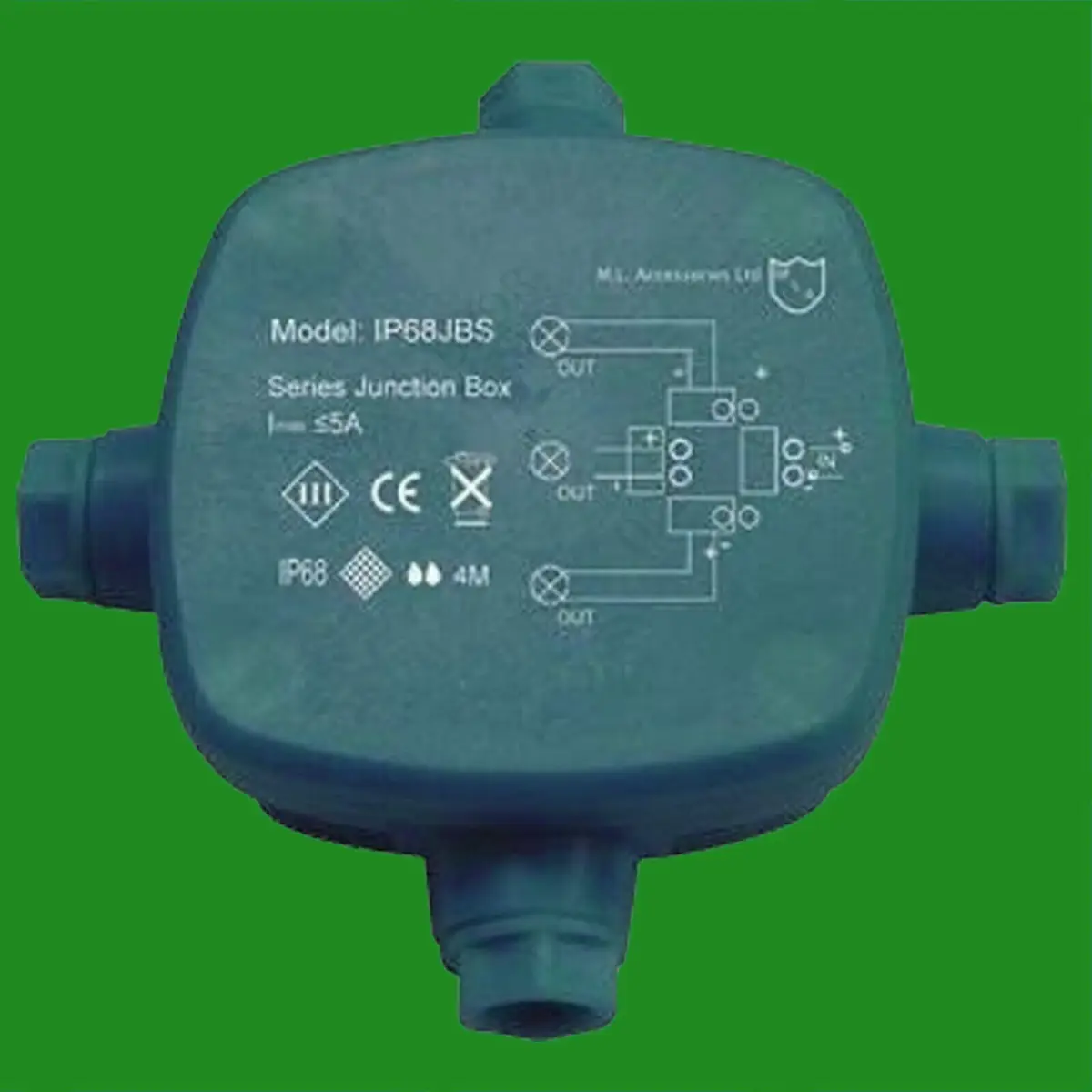 1x IP68 48V 16A (150W) Series Wired Waterproof Marine Outdoor Junction Box - image 2 | Free standard UK delivery included | Discount Quality Products