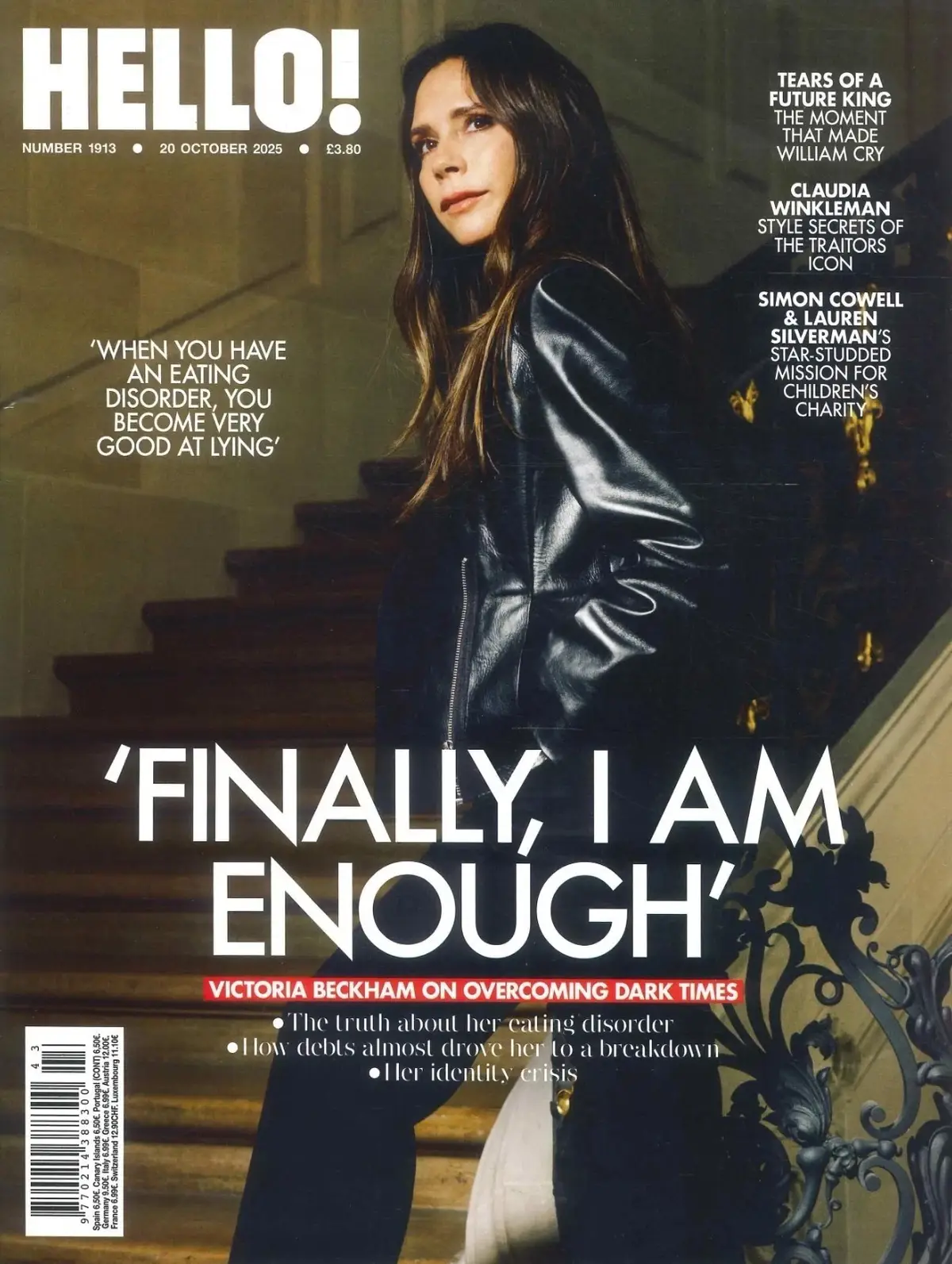 HELLO! Magazine Victoria Beckham, Princess Kate &amp; William, Simon Cowell 20.10.25