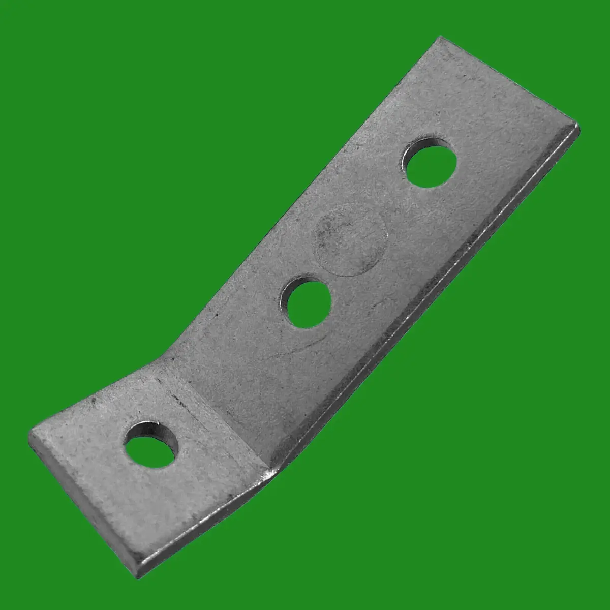 6x 38mm x 14mm, 130 Degree Angle Asymmetric Steel Corner Braces, 3 Hole Brackets