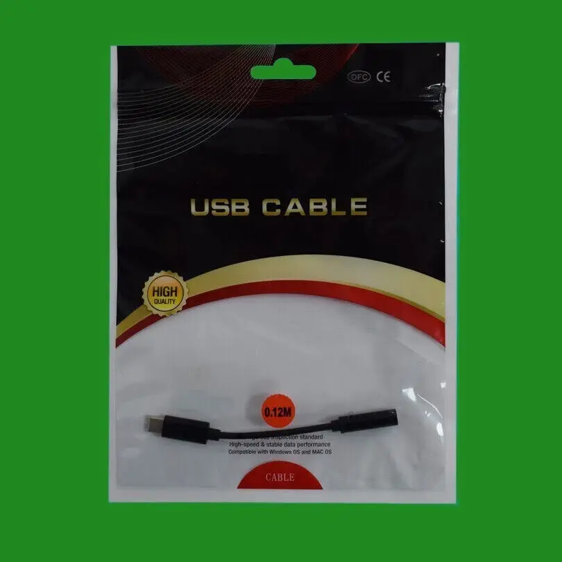Black USB C Male to 3.5mm Female Headphone Adapter Jack, 120mm Length - image 2 | Free standard UK delivery included | Discount Quality Products