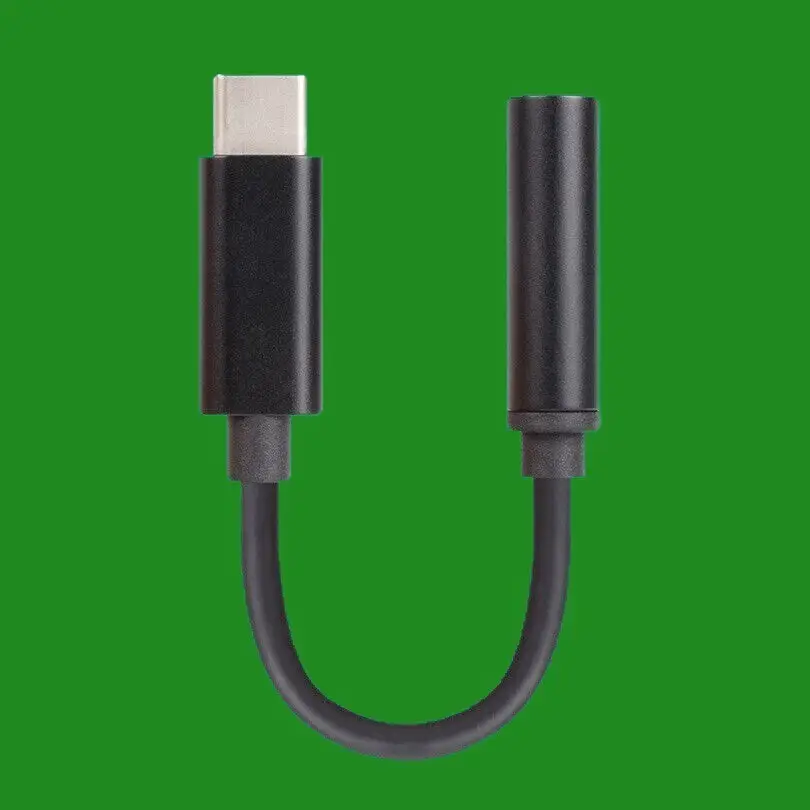 Black USB C Male to 3.5mm Female Headphone Adapter Jack, 120mm Length - image 4 | Free standard UK delivery included | Discount Quality Products