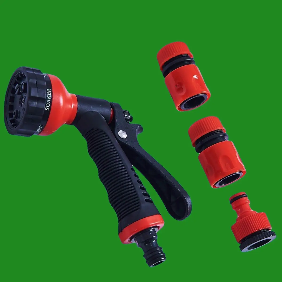 1x 5pc Spray Gun Set For Car Wash & Garden Water Hose, Adjustable Multi Pattern - image 2 | Free standard UK delivery included | Discount Quality Products